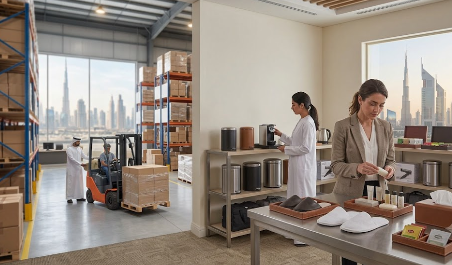 housekeeping cleaning trolley UAE